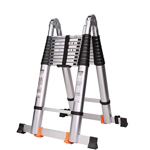 115t 未使用品 伸縮はしご 約４メートル 折りたたみ可能なはしご拡張可能なはしご y112705t 41W4+48PqJL.jpg